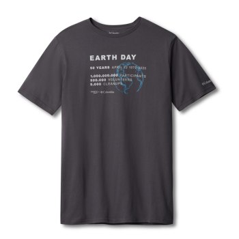 Columbia Earth Day, Camiseta Grises Para Hombre | 859234-IQK